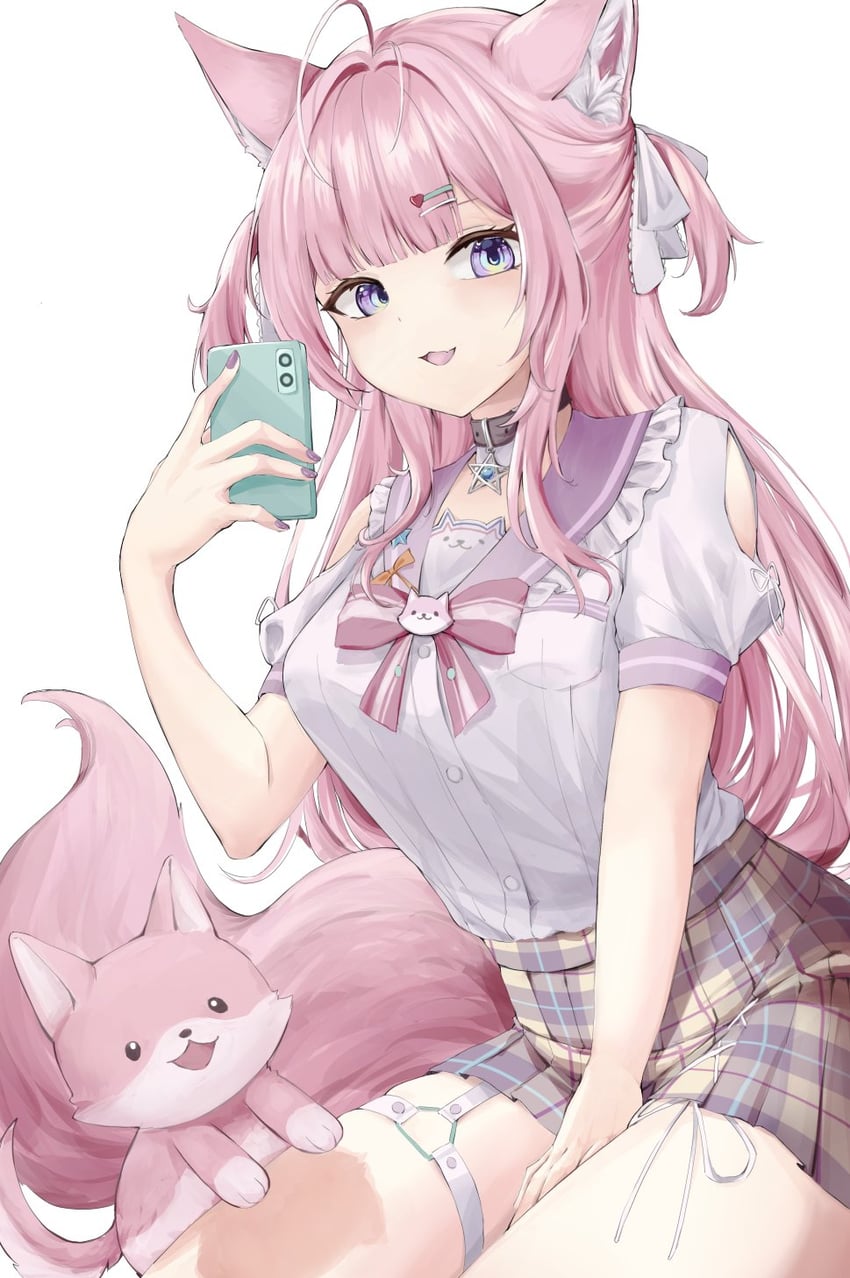 hakui koyori and kokoro (hololive) drawn by mugi_(mugichu)