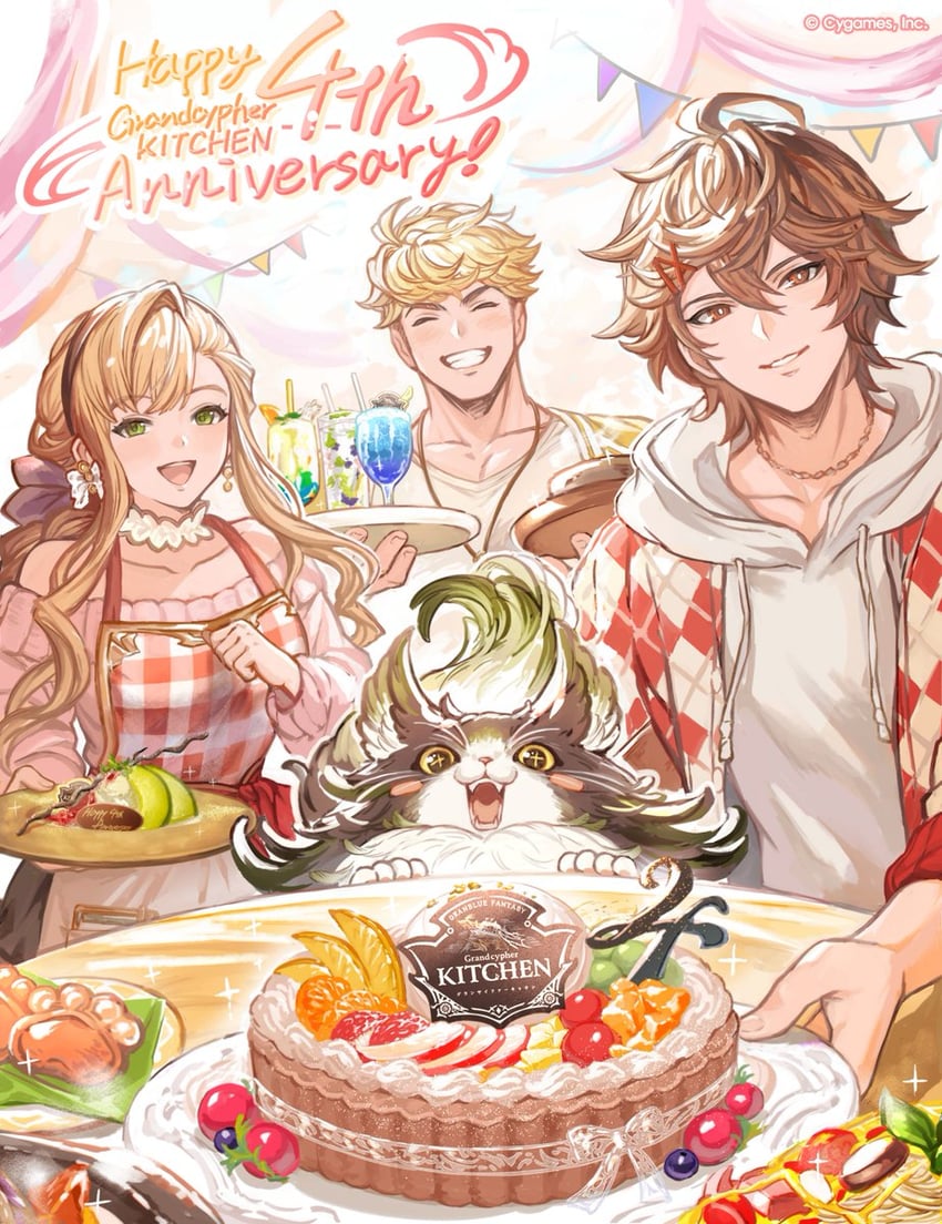sandalphon, vane, and ewiyar (granblue fantasy)