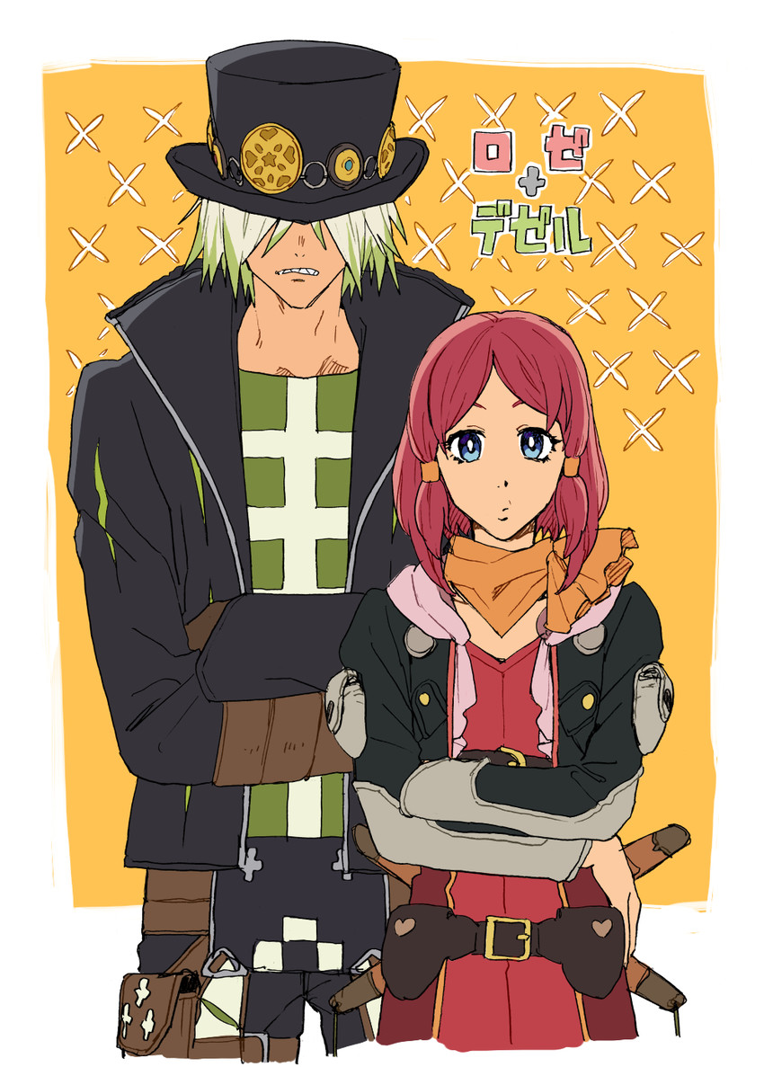 rose and dezel (tales of and 1 more) drawn by mosako
