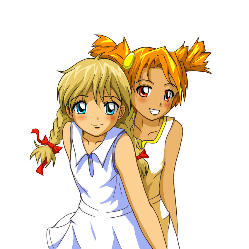 slavya-chan and dvach-tan (2ch.ru) drawn by huyase