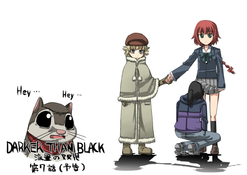 hei, suou pavlichenko, july, and petya (darker than black) drawn by furoaki