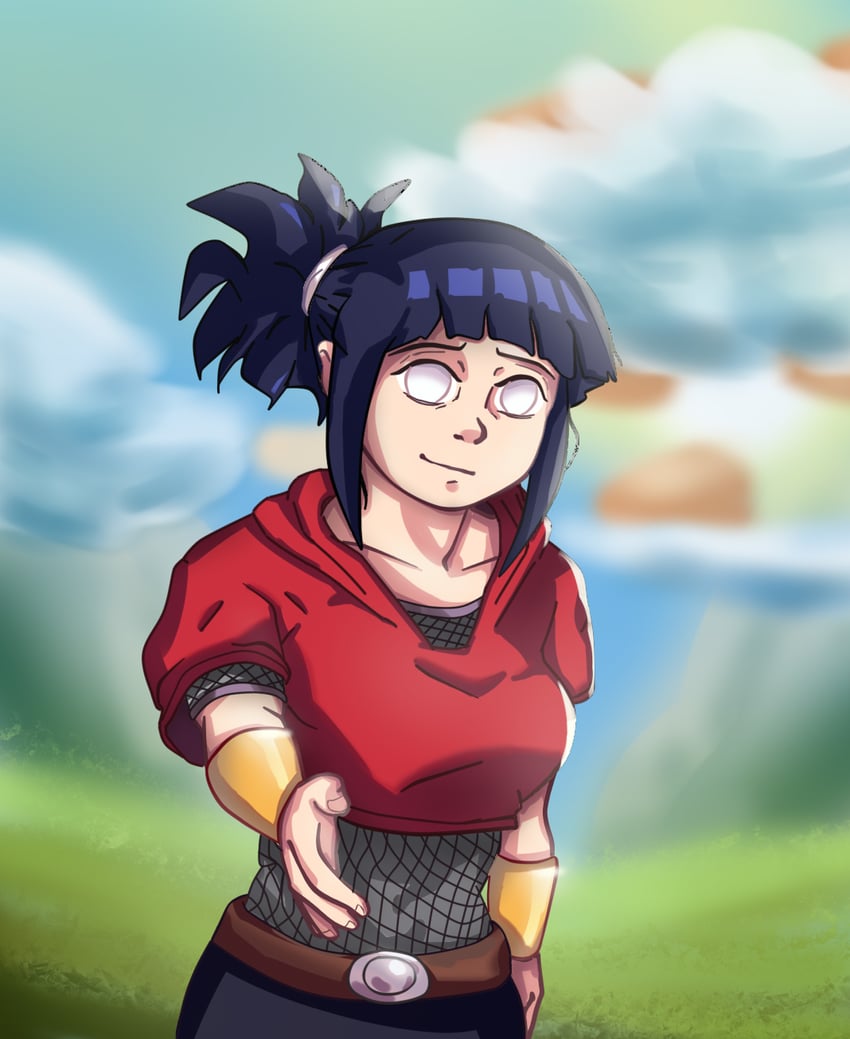 hyuuga hinata and kale (dragon ball and 2 more) drawn by thedarkvictim