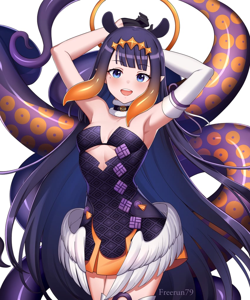 ninomae ina'nis (hololive and 1 more) drawn by freerun79