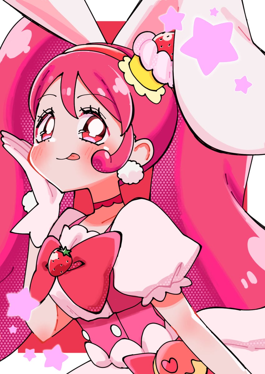 usami ichika and cure whip (precure and 1 more) drawn by meranoreuka_(pandapaca)