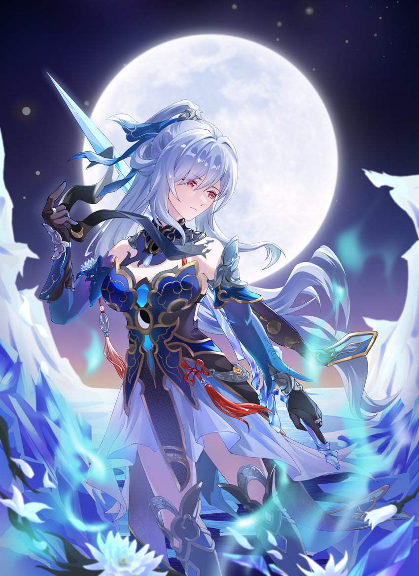 jingliu (honkai and 1 more) drawn by laxue_kuangsha