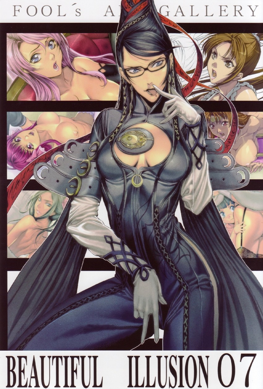 shiranui mai, bayonetta, hero's daughter, deborah, amane, and 2 more (dragon quest and 7 more) drawn by homare_(fool's_art)