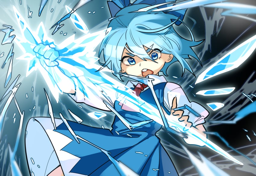 cirno (touhou and 1 more) drawn by tuck_(tuck23978434)