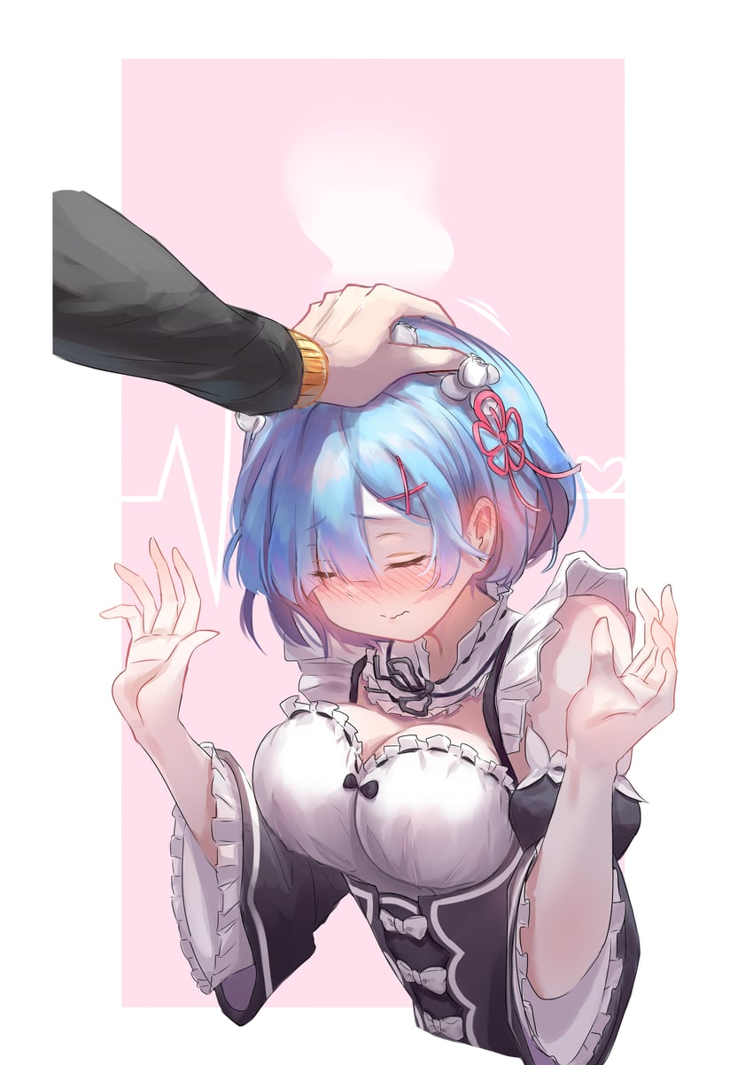 rem and natsuki subaru (re:zero kara hajimeru isekai seikatsu) drawn by rkt_(rkt_0202)