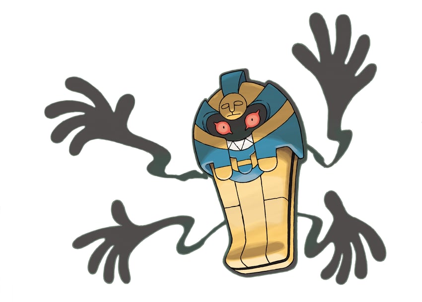 cofagrigus (pokemon and 1 more) drawn by sugimori_ken
