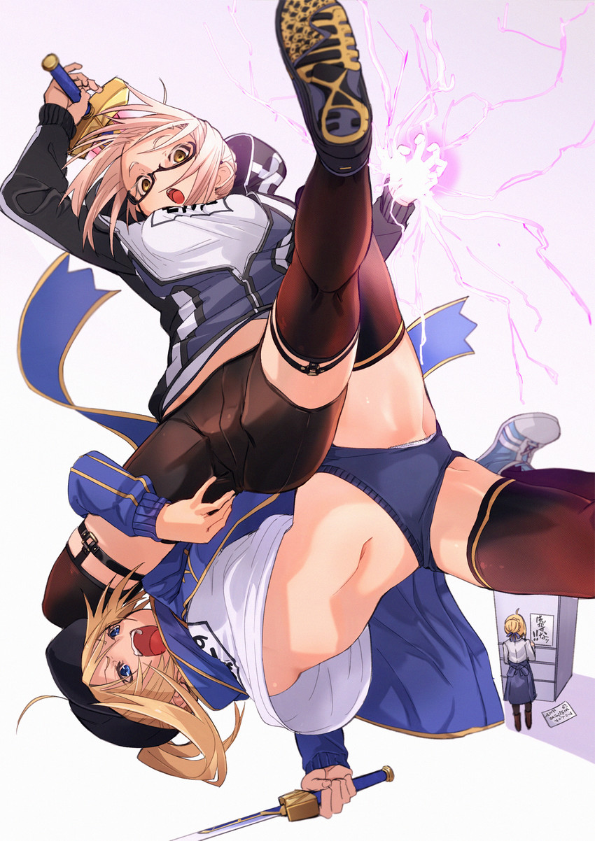 artoria pendragon, saber, mysterious heroine x alter, and mysterious heroine x (fate and 2 more) drawn by fu-ta