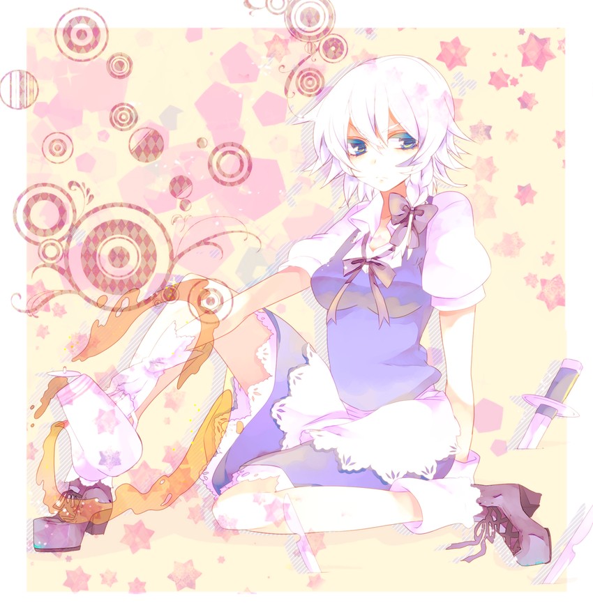 izayoi sakuya (touhou) drawn by hall_jion
