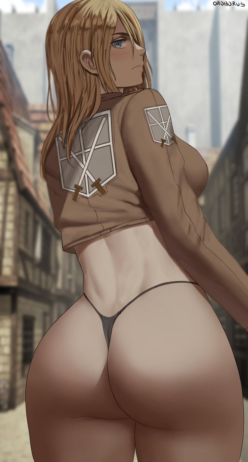 krista lenz (shingeki no kyojin) drawn by oroborus