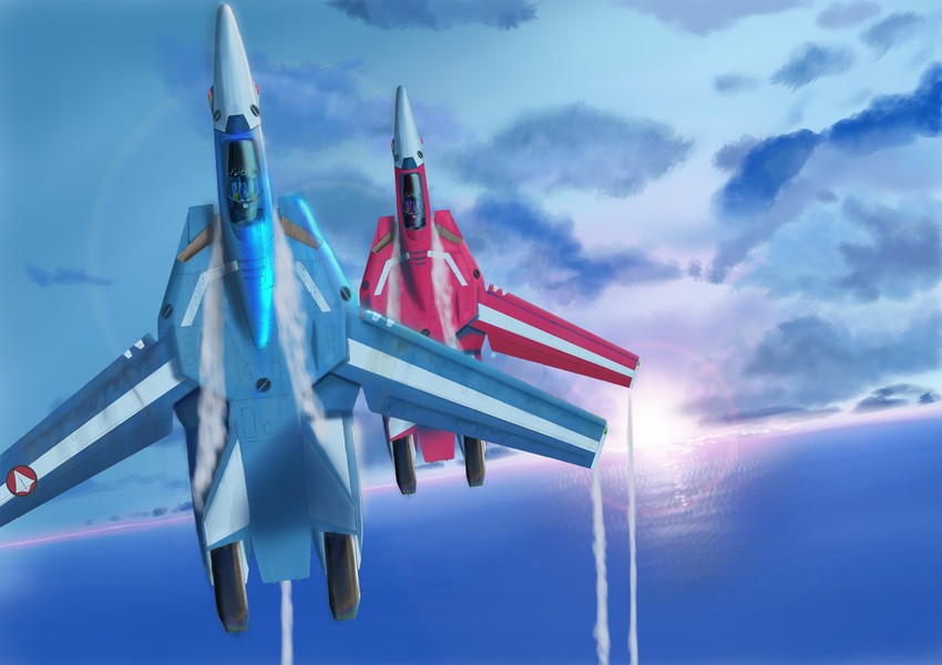 vf-1, vf-1j, maximilian jenius, and millia jenius (macross and 3 more) drawn by i.t.o_daynamics