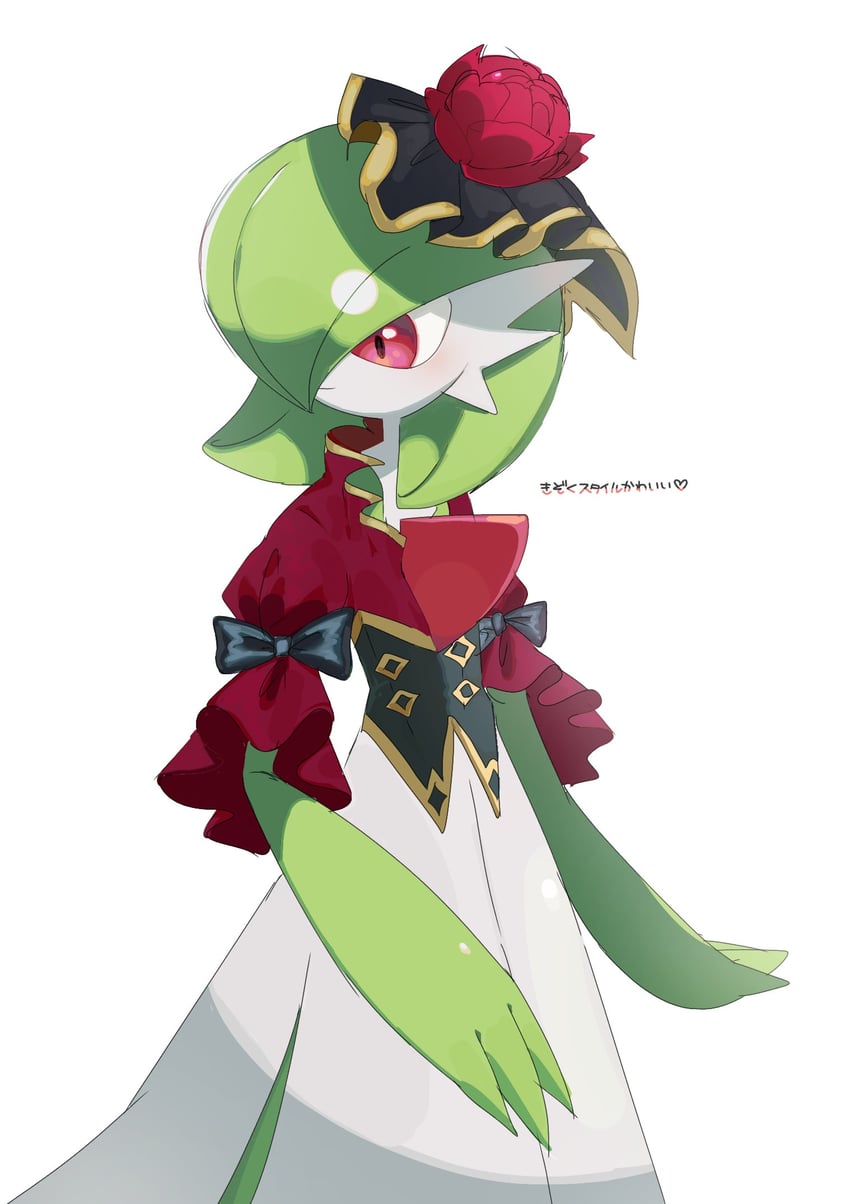 gardevoir (pokemon and 1 more) drawn by shicha_(yagu)