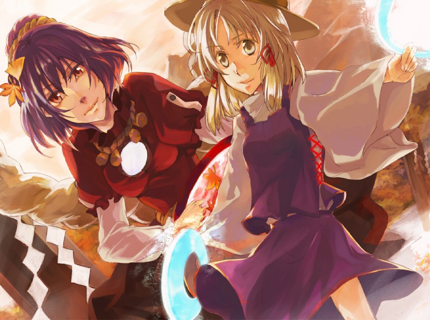 moriya suwako and yasaka kanako (touhou) drawn by kouno_matsuri
