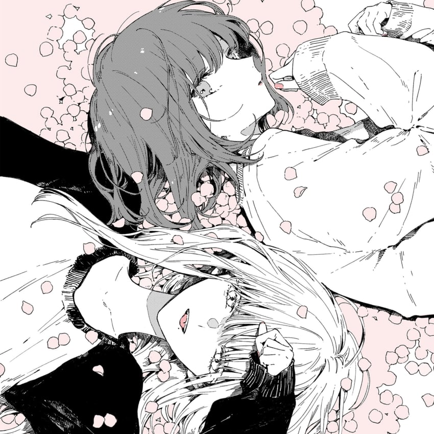 shirai eri and kurokawa kisaki (kono koi wo hoshi ni wa negawanai) drawn by kakmxxxny06