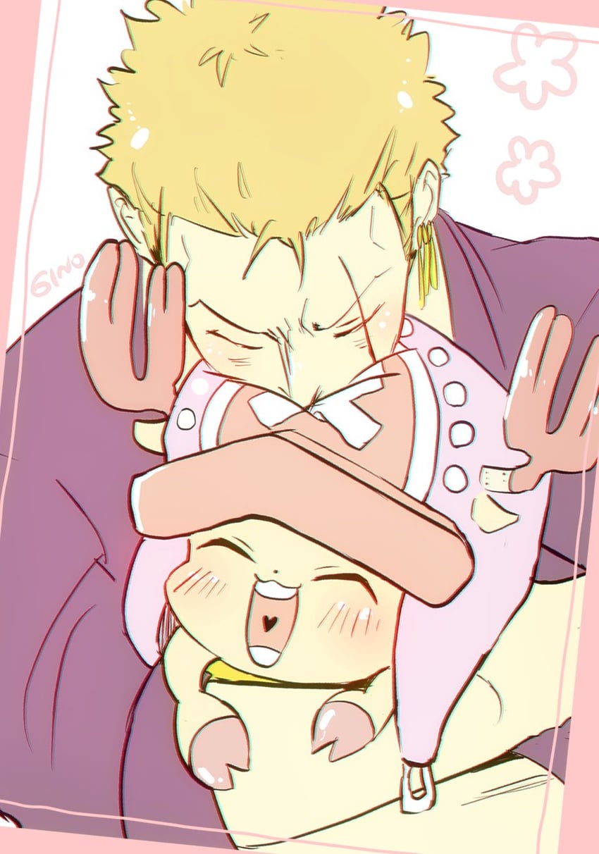 roronoa zoro and tony tony chopper (one piece) drawn by 89gino05