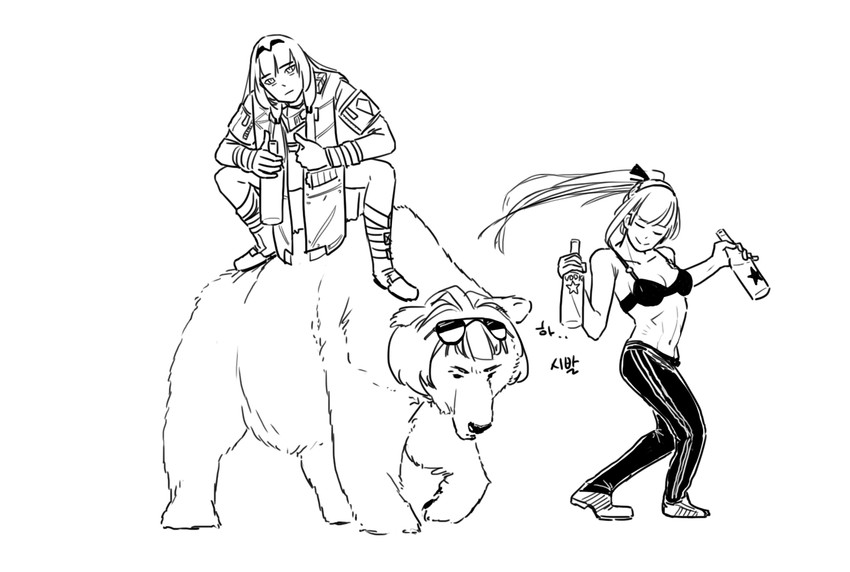ak-12, an-94, and grizzly mkv (girls' frontline) drawn by huqu