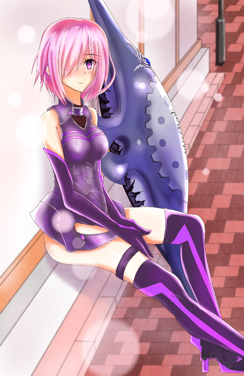 mash kyrielight (fate and 1 more) drawn by aibihouse35