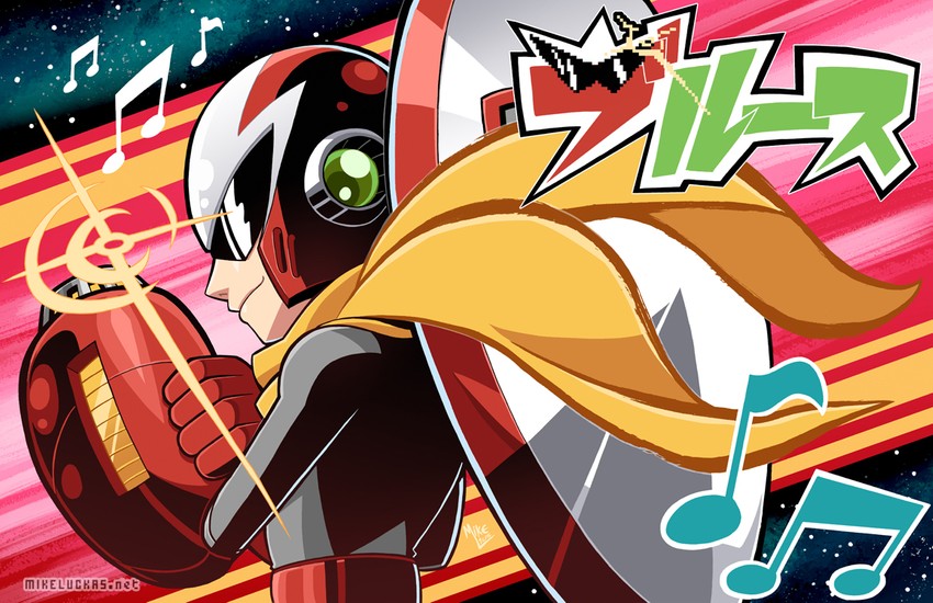 proto man (mega man) drawn by mike_luckas