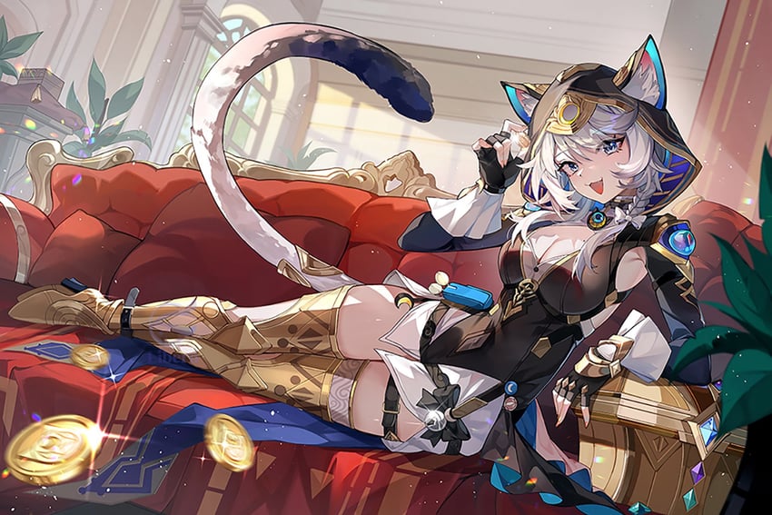 cipher (honkai and 1 more) drawn by libero_art