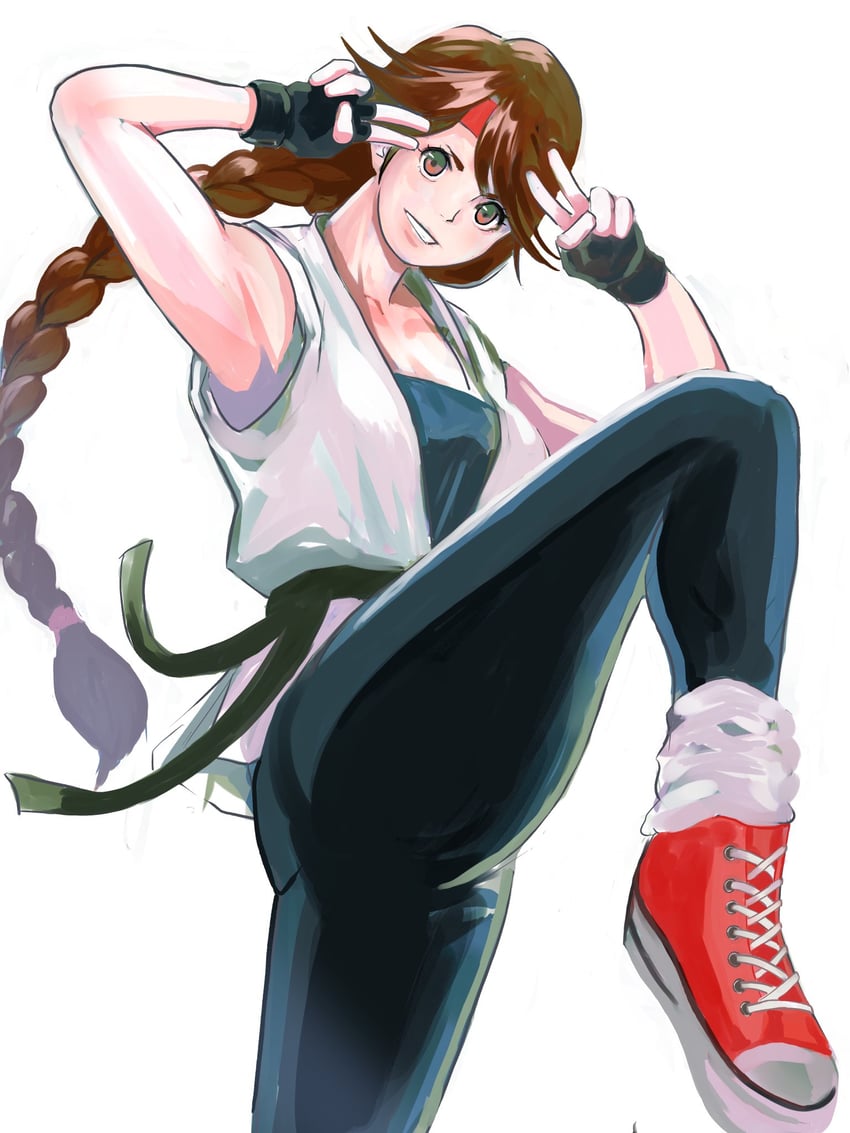 yuri sakazaki (the king of fighters and 1 more) drawn by meke_(77842928)