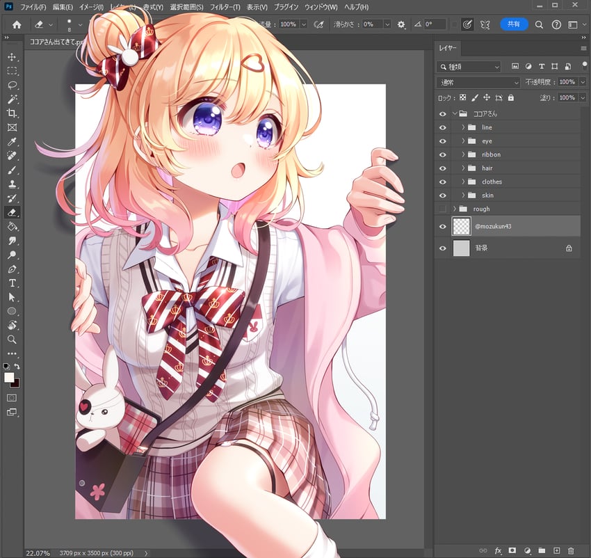 hoto cocoa (gochuumon wa usagi desu ka?) drawn by mozukun43