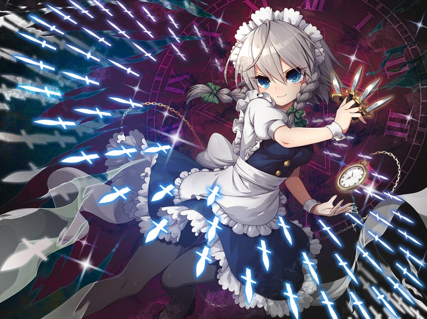 izayoi sakuya (touhou) drawn by kozakura_(dictionary)