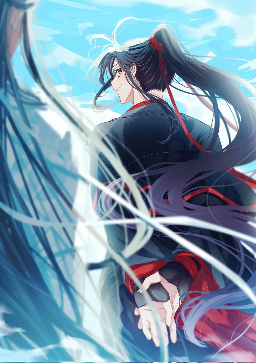 wei wuxian and lan wangji (modao zushi) drawn by sen_mdzs