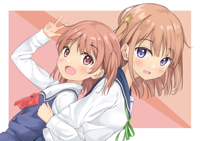 hoshino hinata and konohata mira (watashi ni tenshi ga maiorita! and 1 more) drawn by keito4f