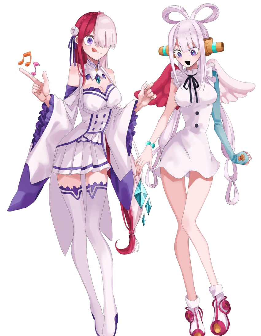 emilia and uta (one piece and 2 more) drawn by jouge2983