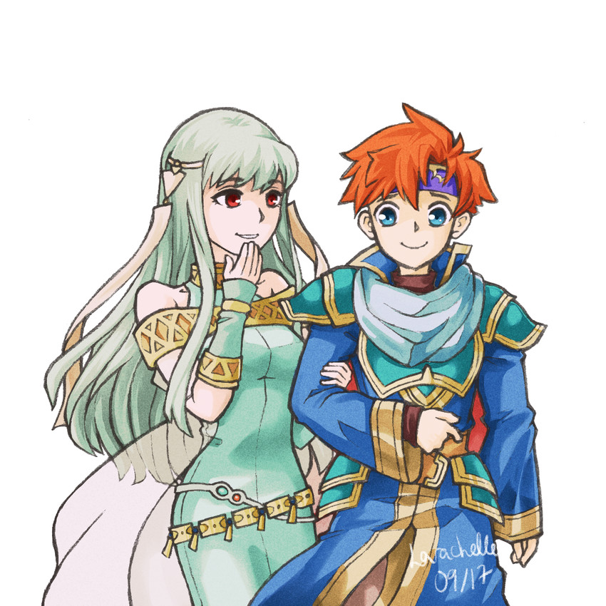 roy, ninian, and eliwood (fire emblem and 3 more) drawn by larachelle