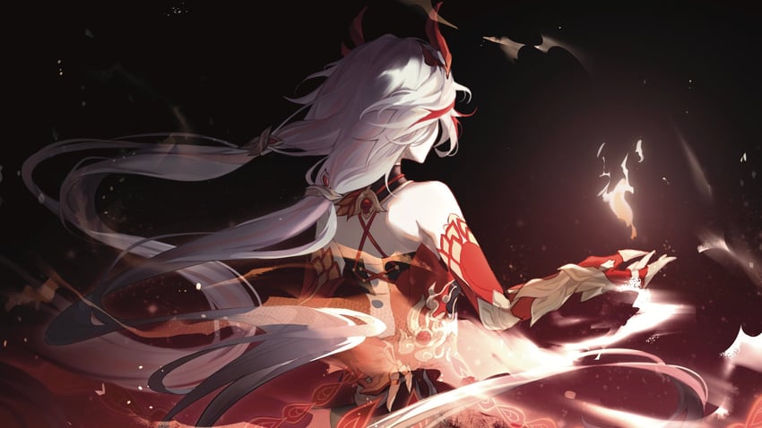 fu hua (honkai and 1 more) drawn by haruka_(rsyaooooo)
