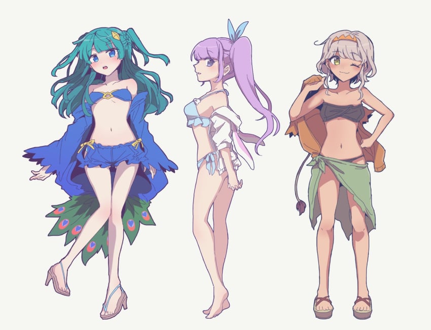 manaka non, tsukikawa chili, and taiyo pepper (pretty series and 1 more) drawn by nojima_minami