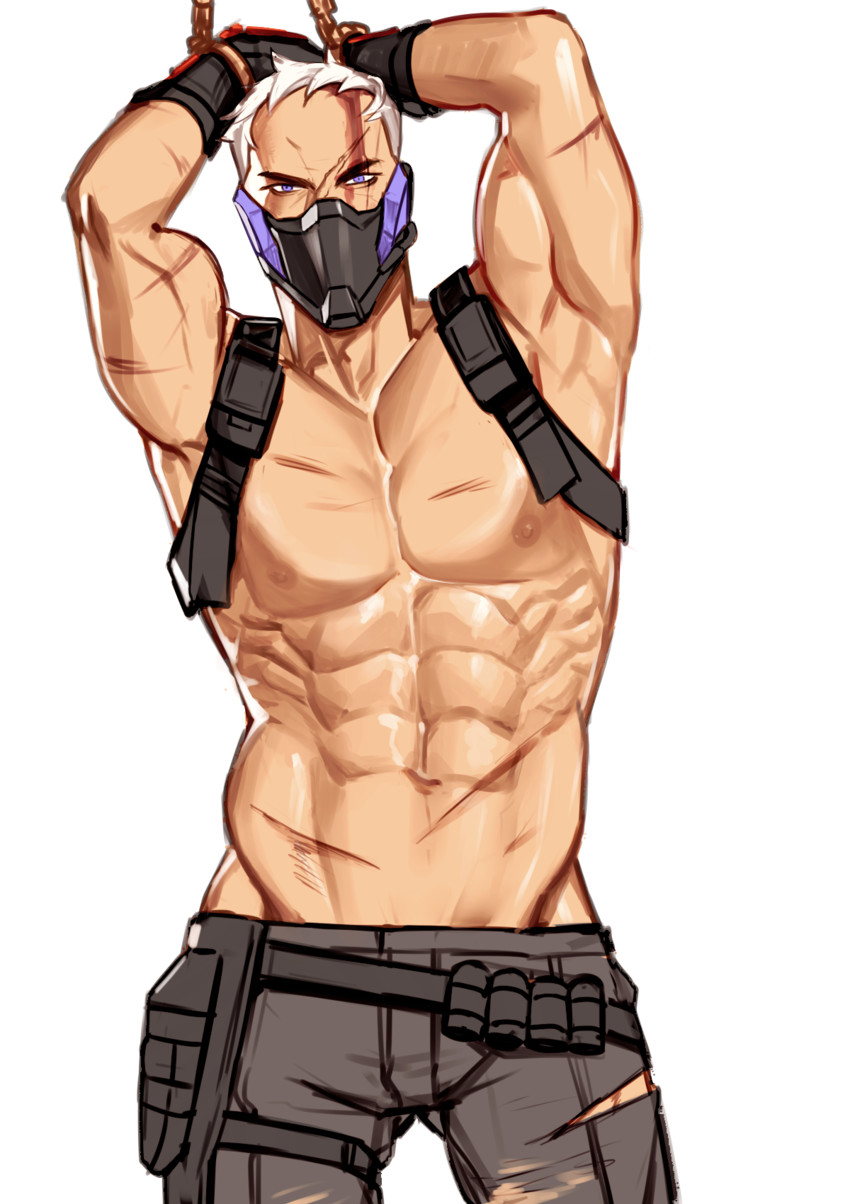 soldier: 76 (overwatch and 1 more) drawn by won_jade