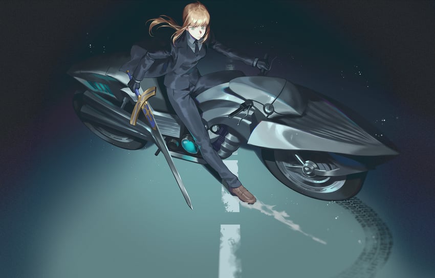 artoria pendragon and saber (fate and 1 more) drawn by fajyobore