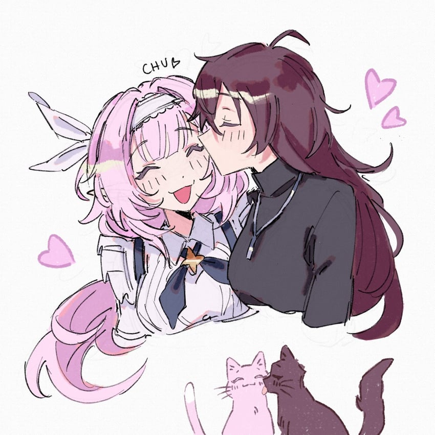elysia and eden (honkai and 1 more) drawn by sp1nosaur