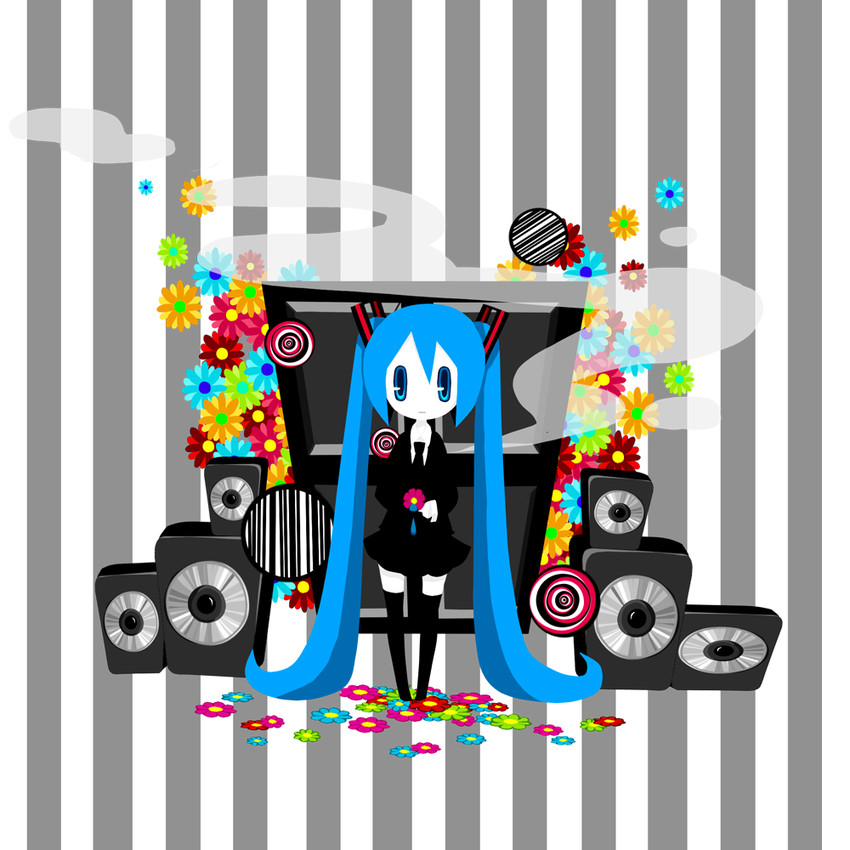 hatsune miku (vocaloid and 1 more) drawn by dokumitsu_akaringo