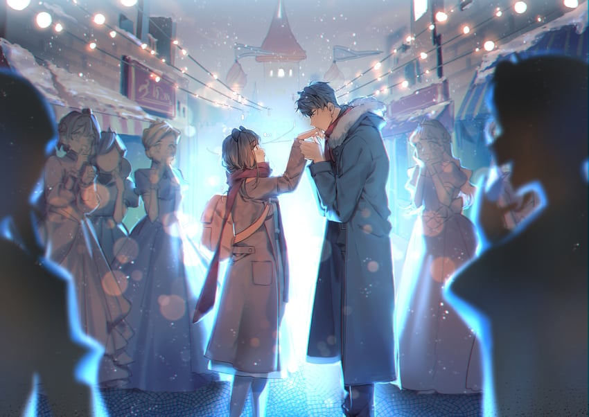 protagonist and li zeyan (disneyland and 1 more) drawn by tefco
