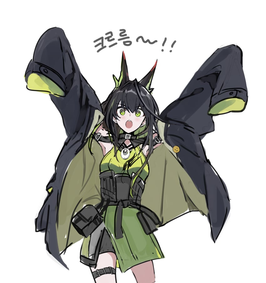 mon3tr (arknights) drawn by dongtag