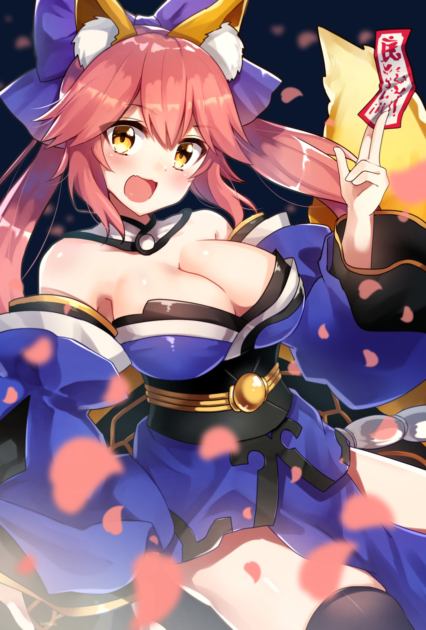 tamamo and tamamo no mae (fate and 1 more) drawn by ichiren_namiro