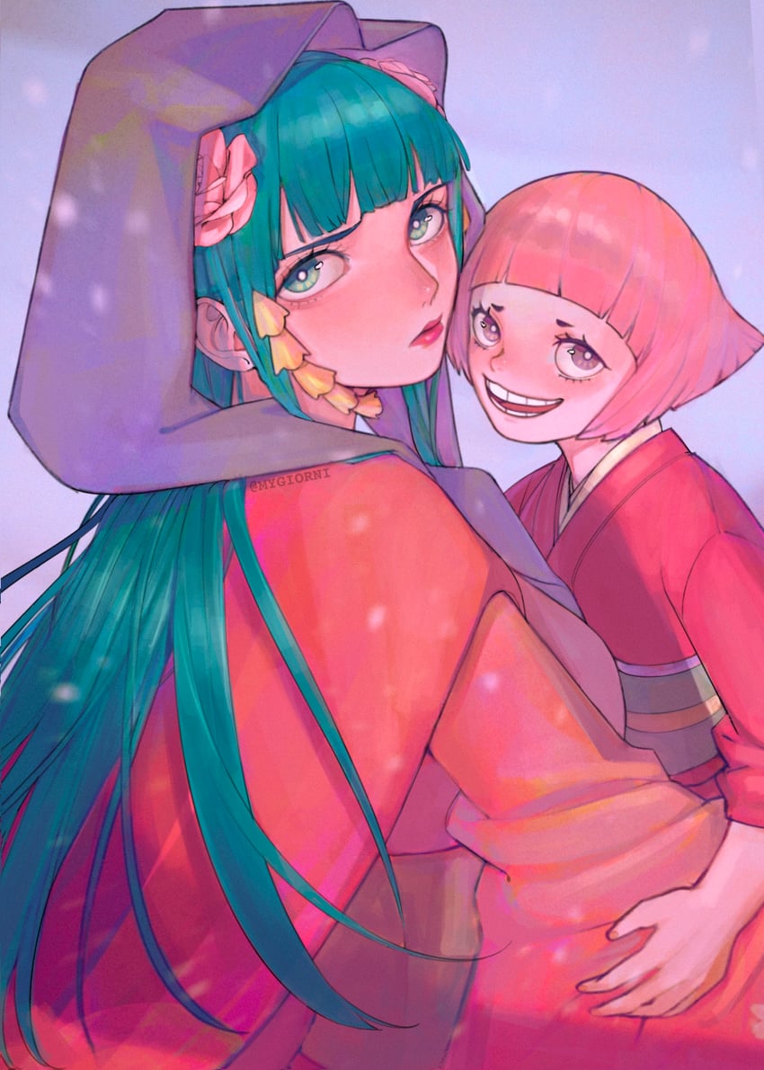 kouzuki hiyori and toko (one piece) drawn by mygiorni