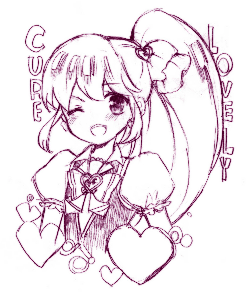 aino megumi and cure lovely (precure and 1 more) drawn by lacolon