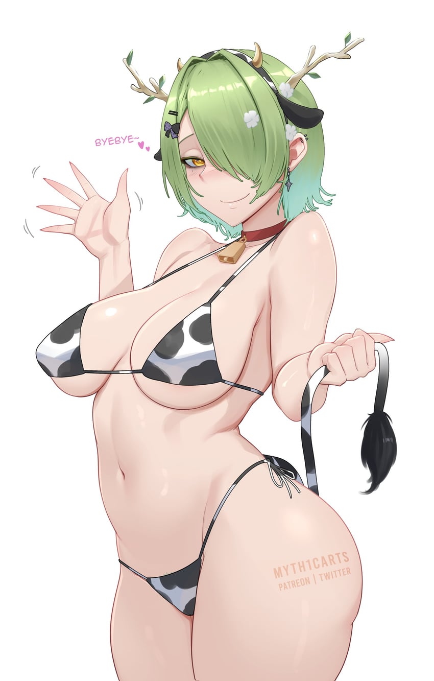 ceres fauna (hololive and 1 more) drawn by myth1carts