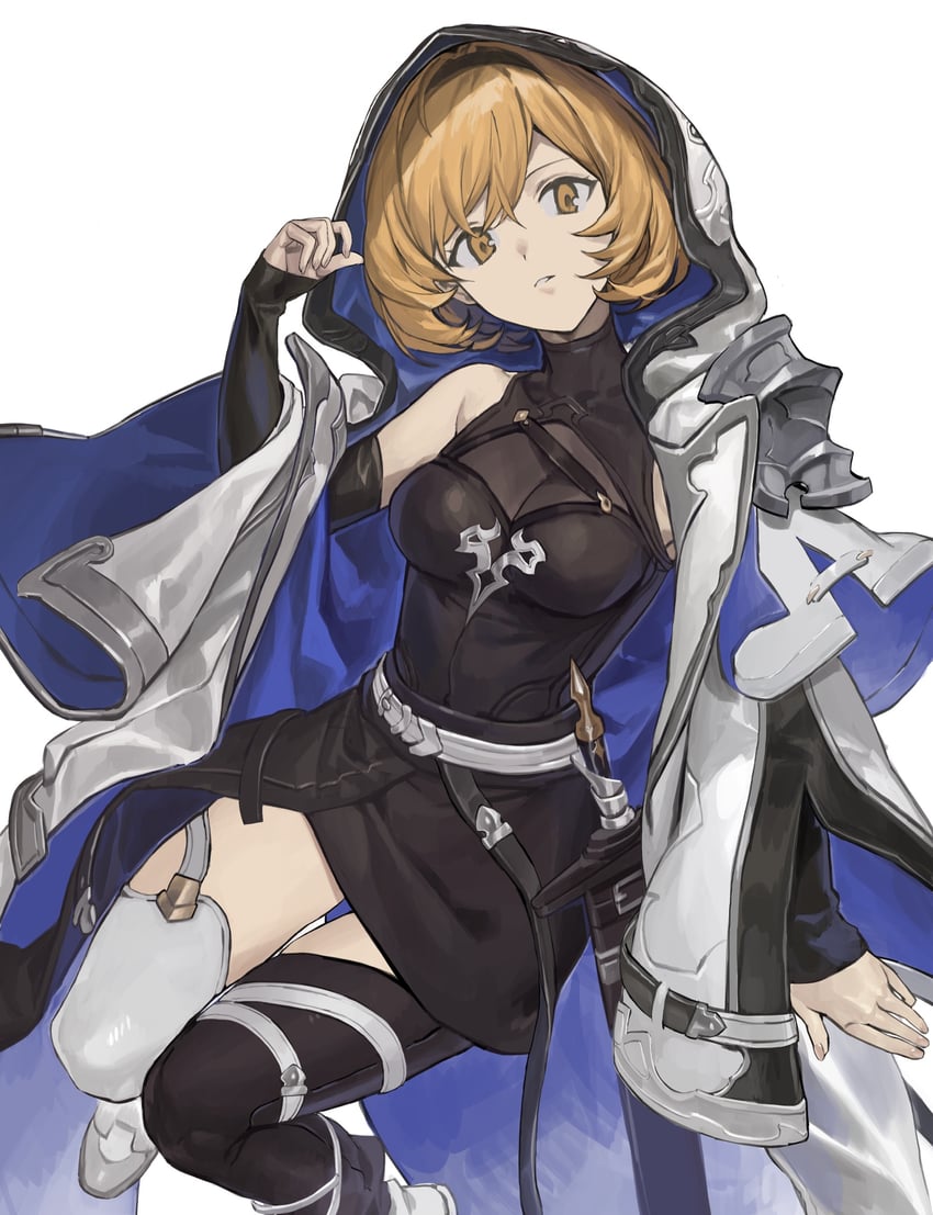 djeeta and honing seeker: nova (granblue fantasy) drawn by hashibiro_kou_(garapiko_p)