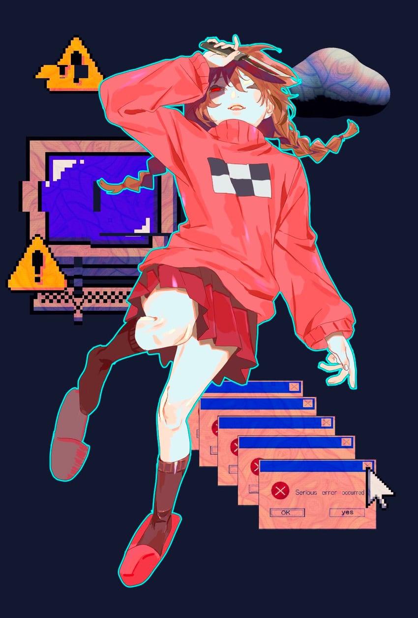 madotsuki (yume nikki and 2 more) drawn by ochano5