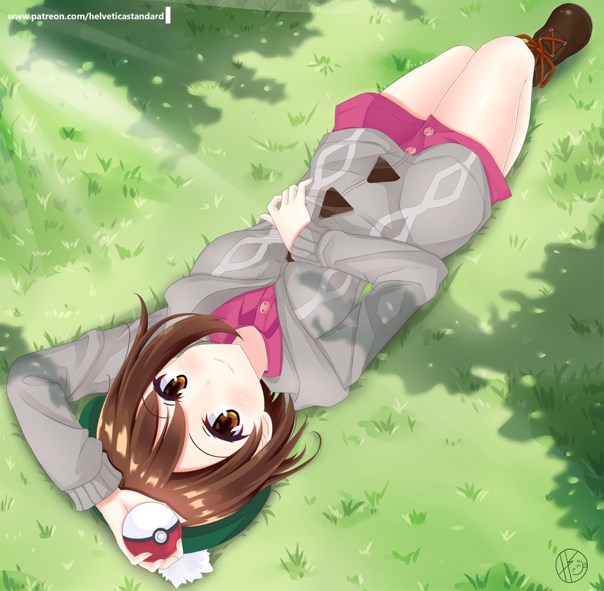 gloria (pokemon and 1 more) drawn by helvetica_std
