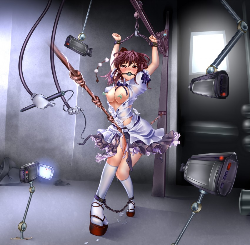 Giant anime girl bondage picture