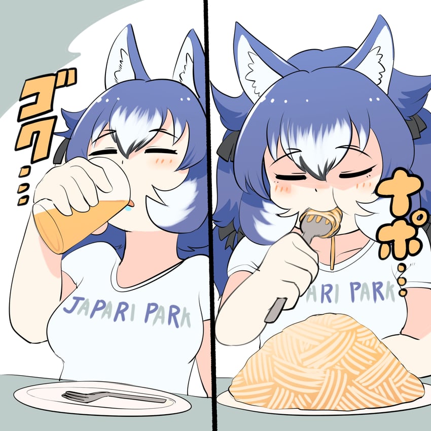 dire wolf (kemono friends and 1 more) drawn by mcgunngu