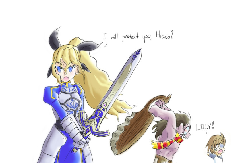 artoria pendragon, saber, emiya shirou, heracles, satou lilly, and 2 more (fate and 2 more)
